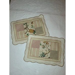 Vintage zip up floral pillow shams